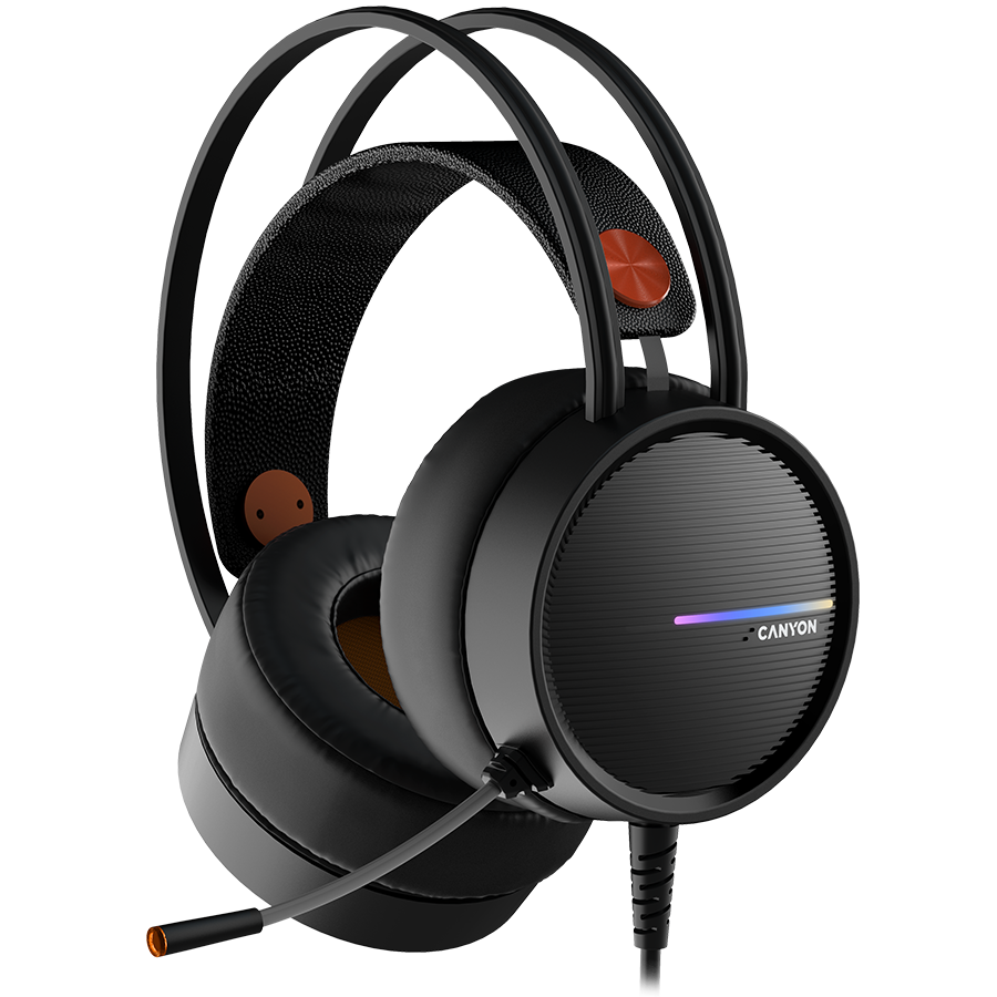 CANYON Headset Interceptor GH-8A Black Orange | dynacor.co.za