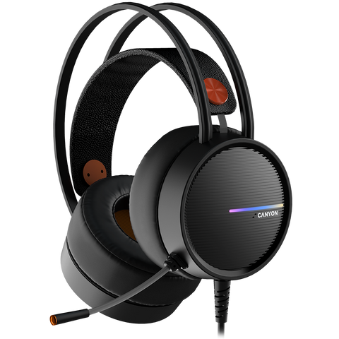 CANYON Headset Interceptor GH-8A Black Orange | dynacor.co.za