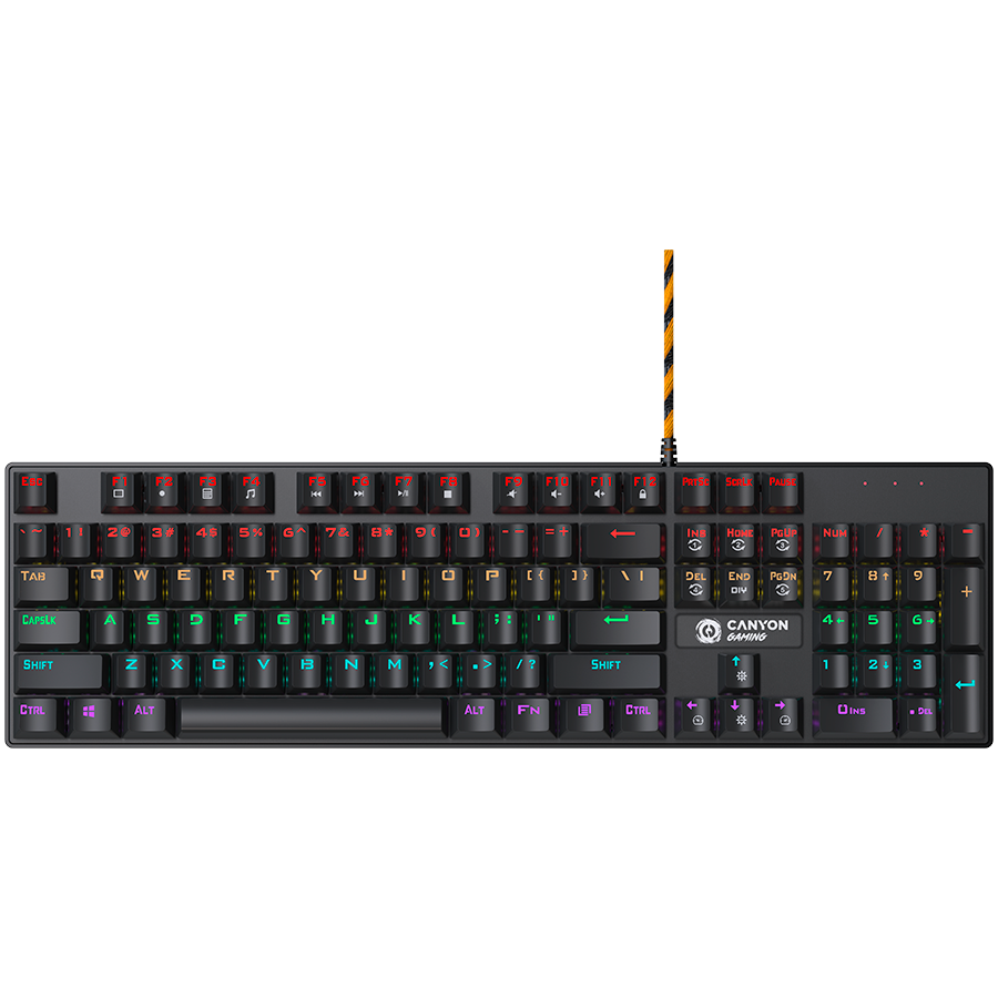 CANYON Keyboard Deimos GK-4 Rainbow US Wired Black | dynacor.co.za