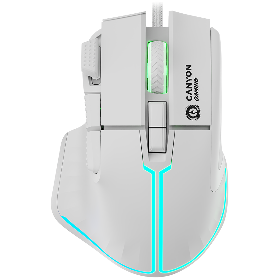 CANYON Gaming Mouse Fortnax GM-636 RGB 9buttons Wired White | dynacor.co.za