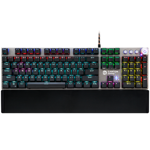 CANYON Keyboard Nightfall GK-7 RGB US Wired Dark Grey | dynacor.co.za