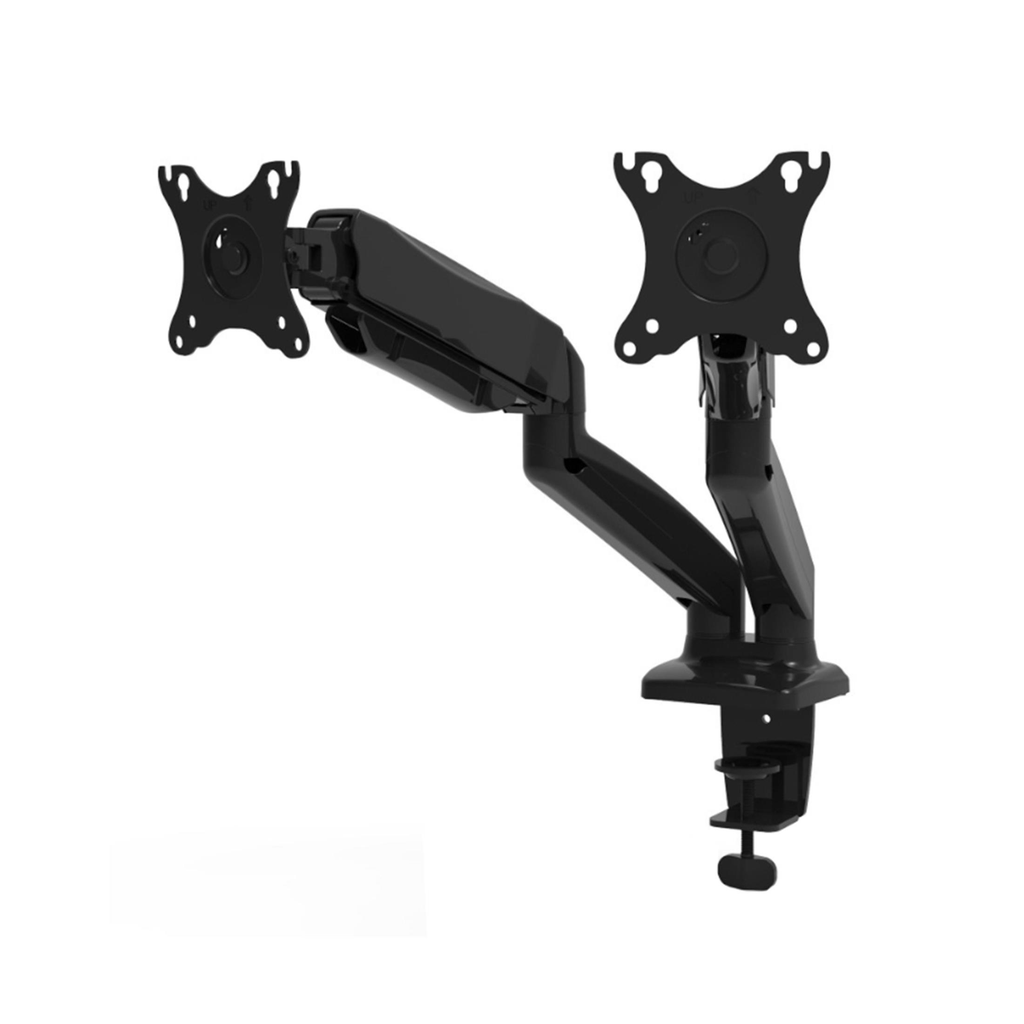 PORT Monitor Arm VESA Dual Screen - Black | dynacor.co.za