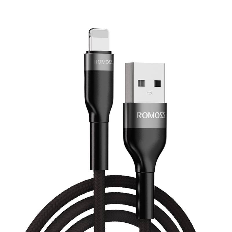 Romoss USB to Lightning 1m Cable Black | dynacor.co.za