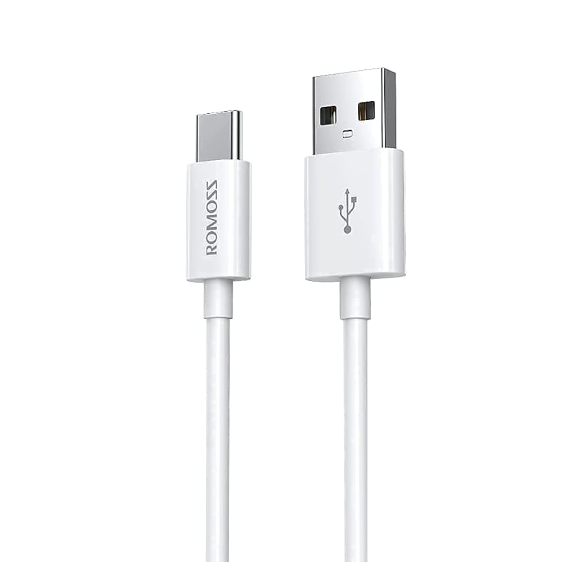 Romoss USB to Type-C 3A Cable - White | dynacor.co.za