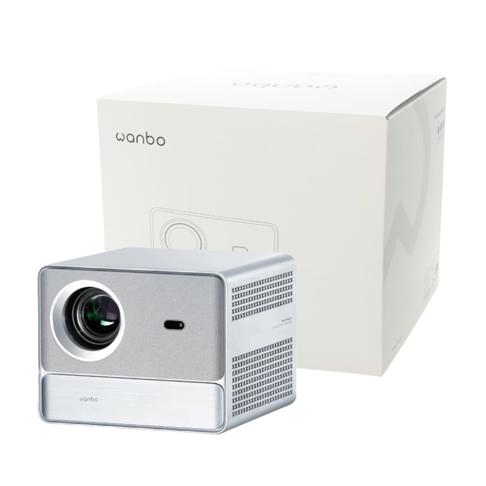 WANBO DAVINCI 1 PRO 1080P 650ANSI Android 11 Smart Home Theatre Projector - Silver | dynacor.co.za