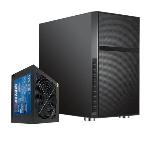 PCBuilder Black Box Micro-ATX Chassis + 300W PSU | dynacor.co.za