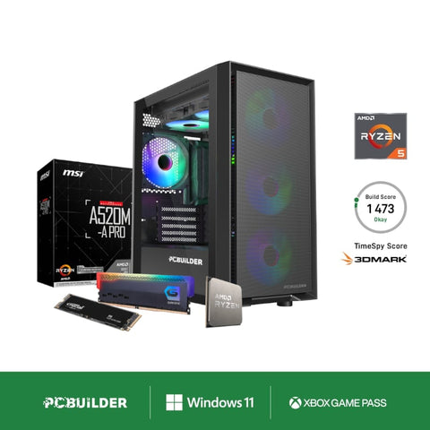 PCBuilder AMD Ryzen 5 5600G DEFENDER Windows 11 Gaming PC | dynacor.co.za