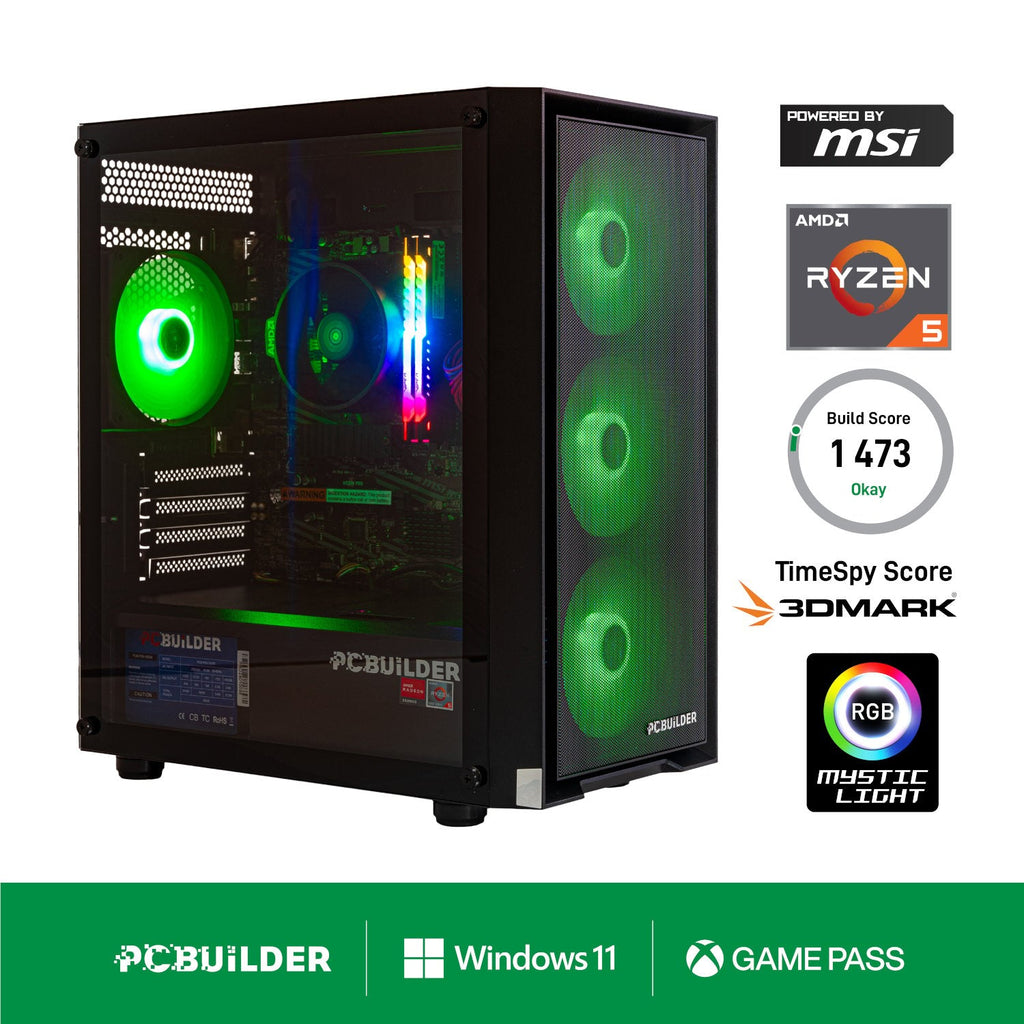 PCBuilder Ryzen 5 5600GT DEFENDER Windows 11 Gaming PC | dynacor.co.za