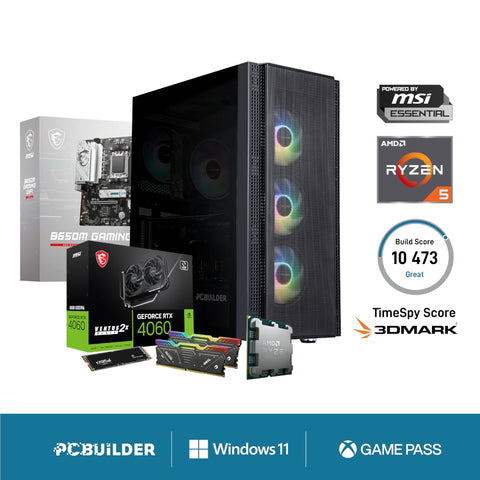 PCBuilder AMD Ryzen 5 7600 SPECIALIST Windows 11 Gaming PC | dynacor.co.za