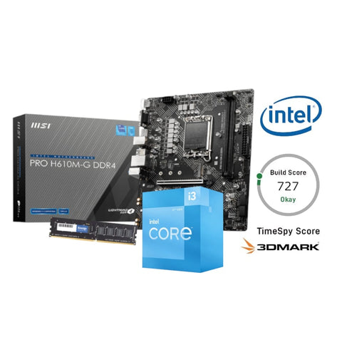 PCBuilder Intel Core i3-12100 LEVEL UP Core Upgrade Kit | dynacor.co.za